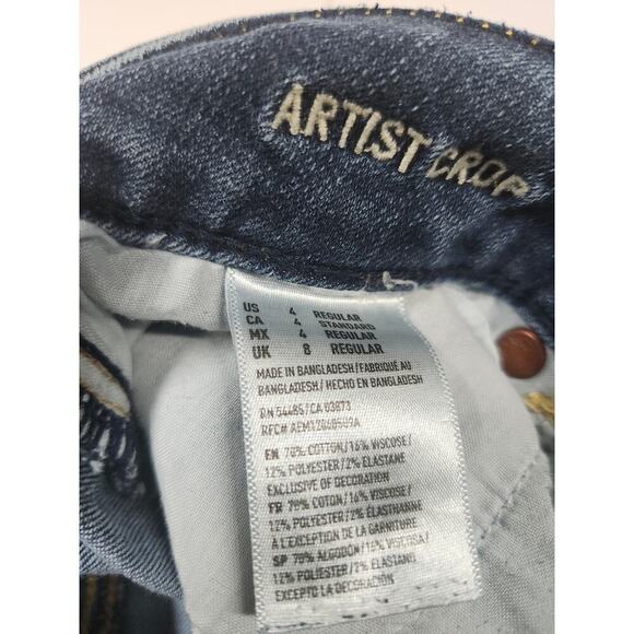 American Eagle Artist Crop Size 4 Jeans - Picture 4 of 9